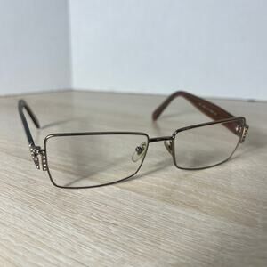 Versace Mod.1028-B 1013 Eyeglasses Silver Brown Translucent Frames 55-16-135